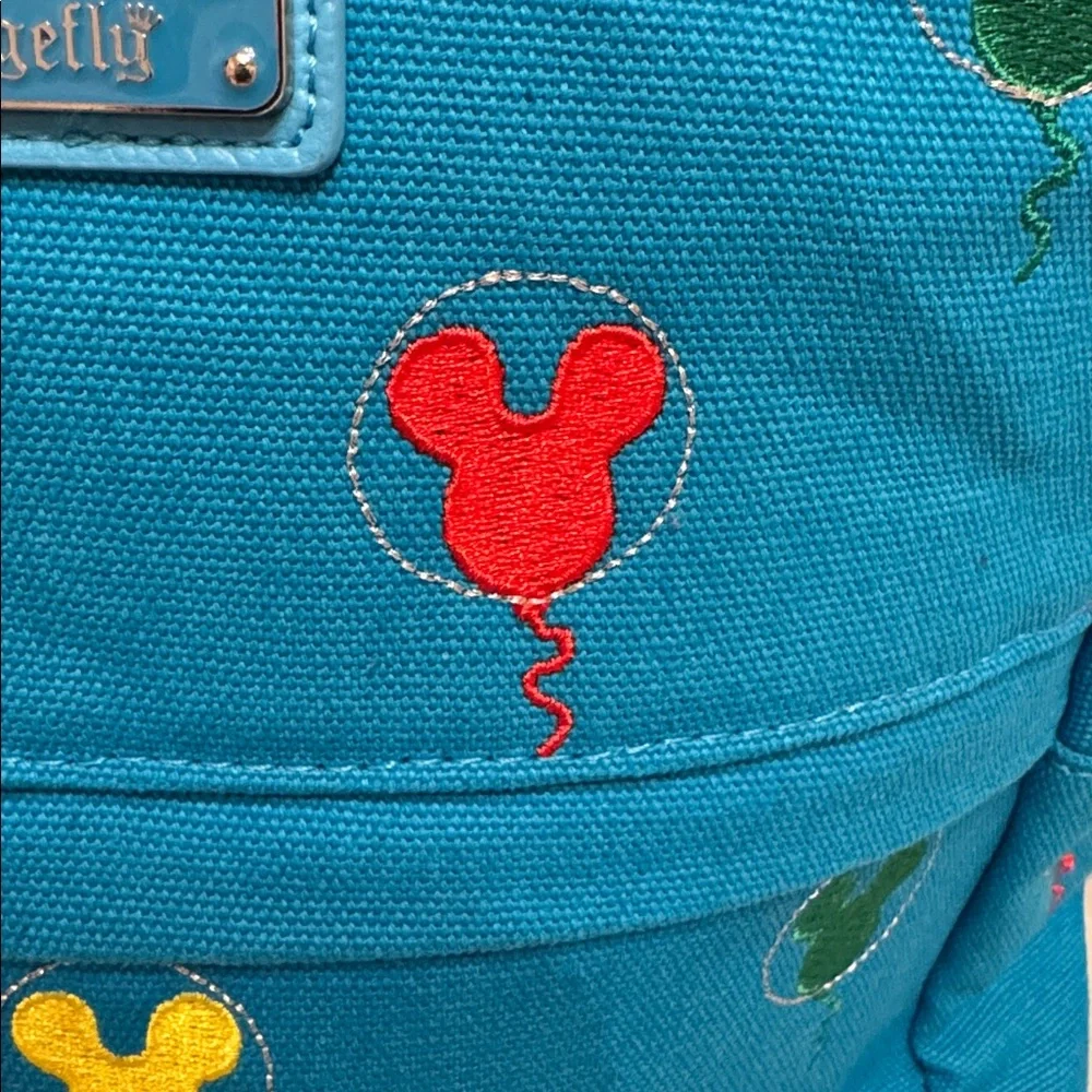 Loungefly Disney Parks Balloons Backpack Blue - Picture 4 of 11